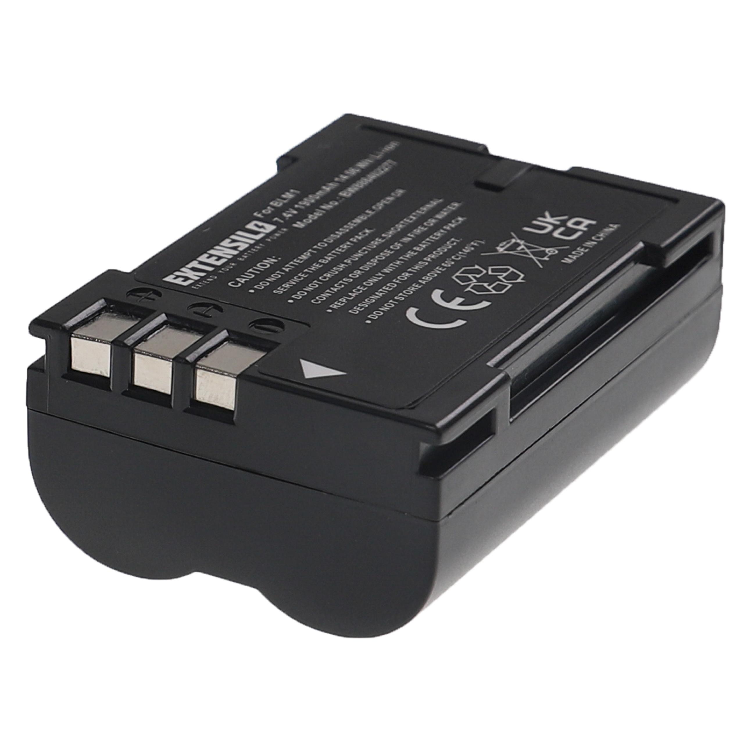 Bateria EXTENSILO para Olympus PS-BLM1 - 1900mAh, 7.4V, Li-Ion - Image 4