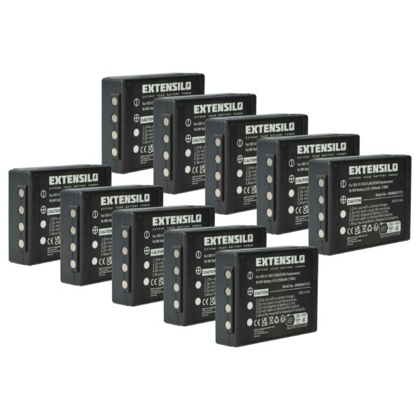 10x Baterias de Substituição para Telecomando HBC 005-01-00615, BA205000, BA206000, BA205030 - 2500 mAh
