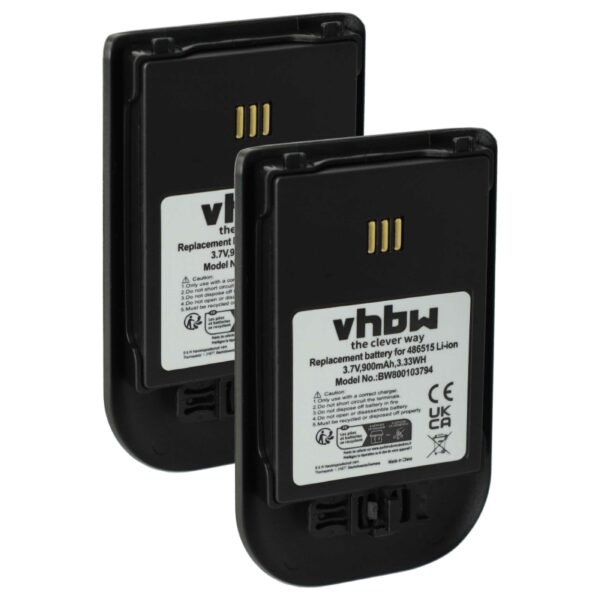 2x Bateria vhbw para telefone fixo Ericsson Alcatel 900 mAh 3.7 V Li-Ion