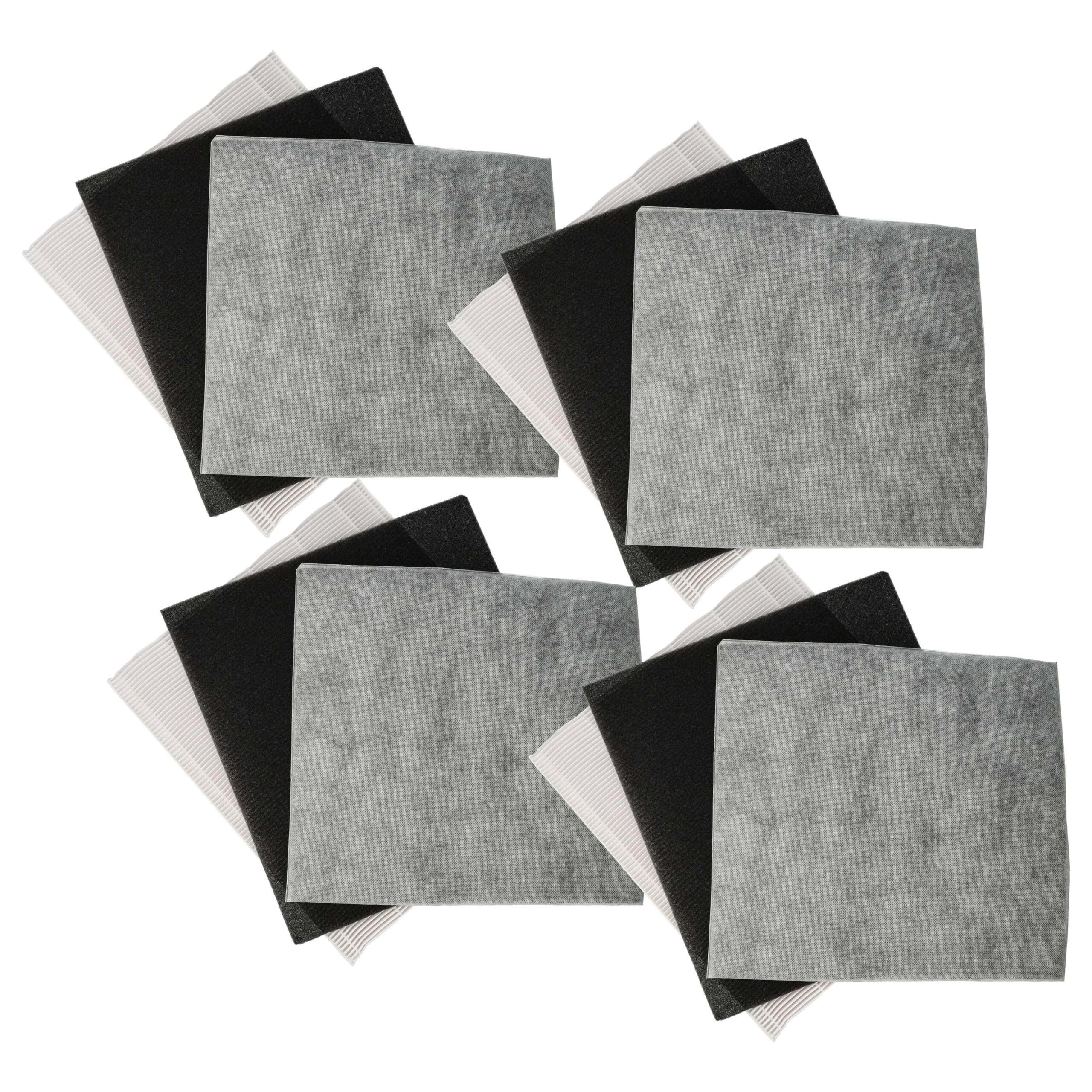 Conjunto de 12 Filtros vhbw para Purificador de Ar DeLonghi 5537000900
