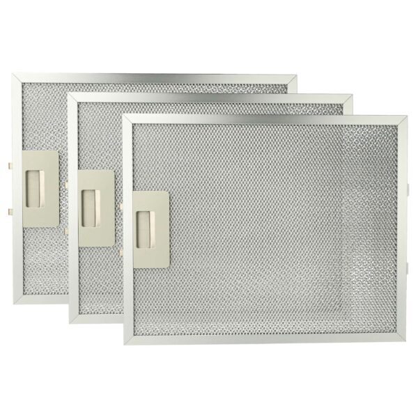 3x Filtro de Gordura Metal Longa Duração compatível com Gorenje 127036
