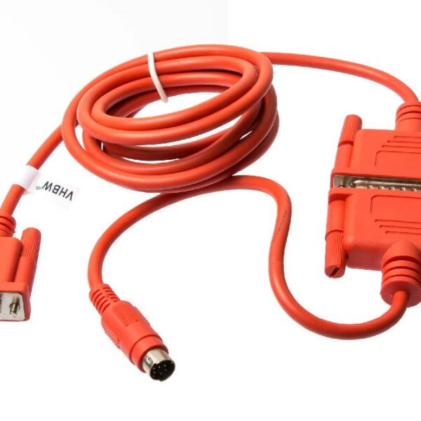 Cabo Adaptador RS-232 para Mitsubishi MELSEC FX, A-Series, FX0N, FX1N - Conversor DB9 200cm vhbw