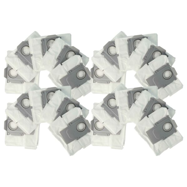 Pack com 20 Sacos de Pó para Unidade de Vácuo compatível com Roborock Q7 - vhbw