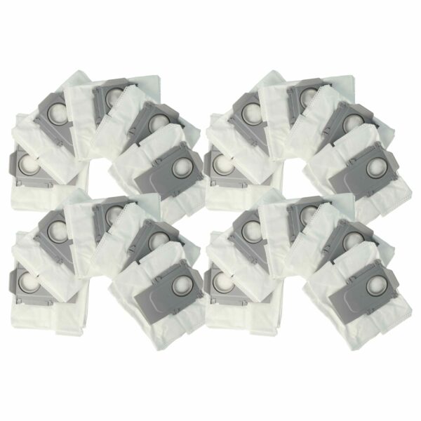 Pack com 20 Sacos de Pó para Unidade de Vácuo compatível com Roborock Q7 - vhbw