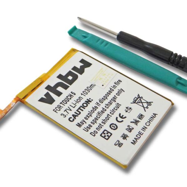 Bateria para MP3 Player Apple LIS1495APPCC, 616-0621 - vhbw 1030 mAh 3.7 V Li-Ion