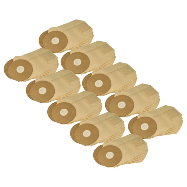 Pack 50x Sacos para Aspirador Compatíveis com Cleancraft 7013353 - Papel/Cartão vhbw