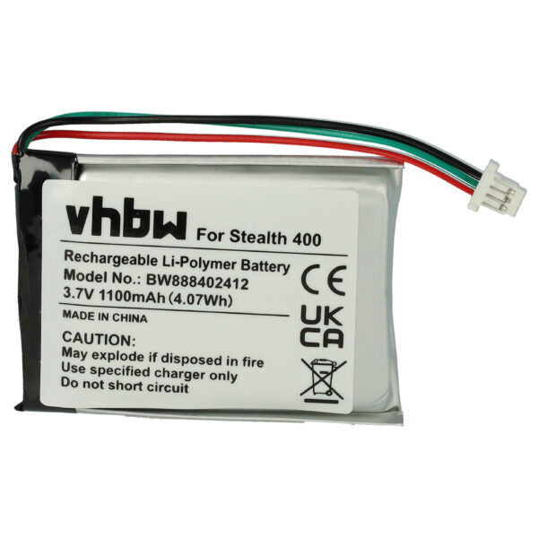 Bateria de Substituição para Auscultadores Wireless Turtle Beach - 1100 mAh 3.7 V Li-polymer