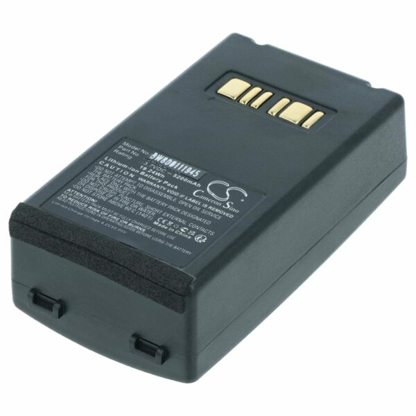 Bateria de Substituição vhbw para Datalogic 94ACC1386, BT-26, BT-10 - Scanner POS - 5200 mAh 3.7 V
