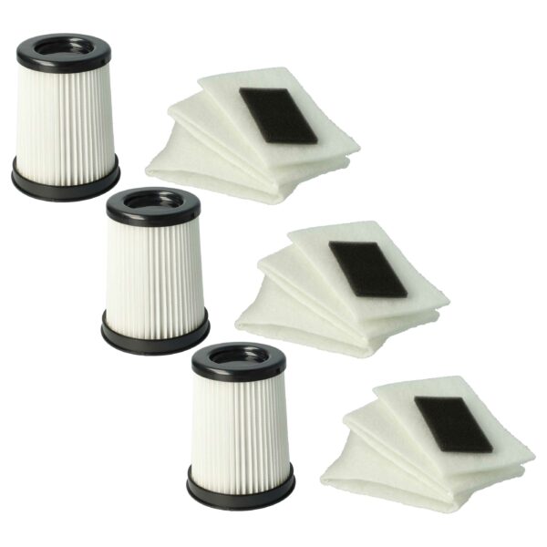 Conjunto de 3 Filtros vhbw para Dirt Devil 2828001 - Filtros para Aspirador de Pó