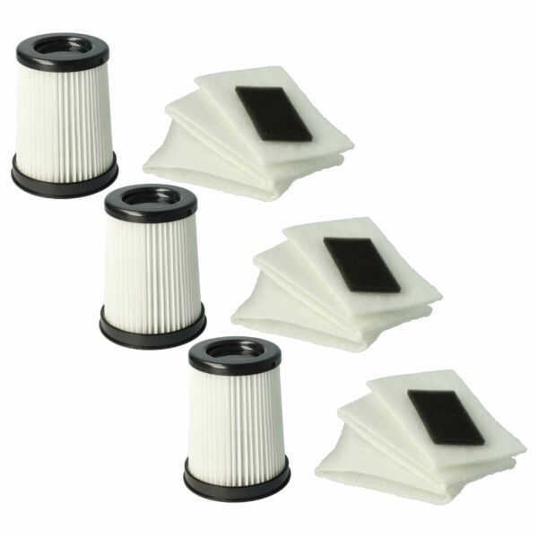Conjunto de 3 Filtros vhbw para Dirt Devil 2828001 - Filtros para Aspirador de Pó