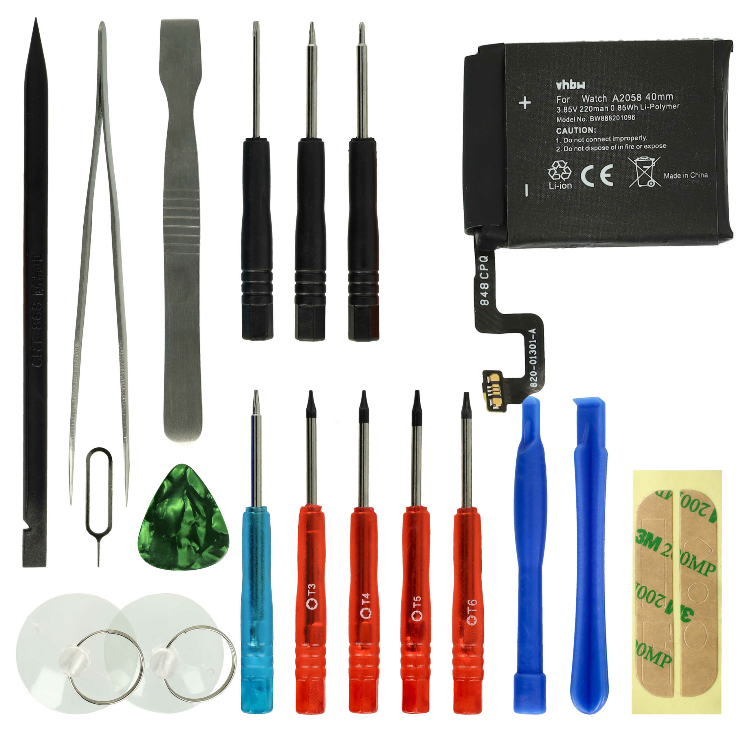 Bateria para Apple Watch A2058 - 220 mAh 3.85 V Li-polímero + Ferramentas - Image 2