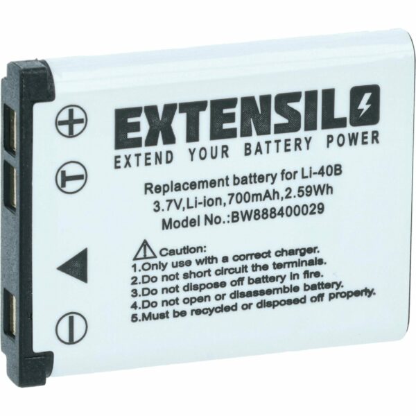Bateria EXTENSILO compatível com BenQ DLI216 - 700mAh, 3.7V, Li-Ion