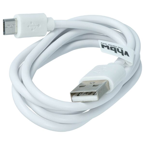 Cabo Micro-USB vhbw - USB Tipo A para Micro USB, 1 m, Branco (Substitui Sony VMC-MD4)
