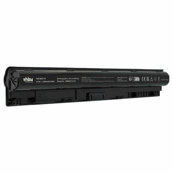 Bateria para Portátil Dell vhbw - Compatível com 453-BBBR, 451-BBMG, 451-BBOO, 07G07, 1KFH3 - 2200 mAh 14.8 V Li-Ion