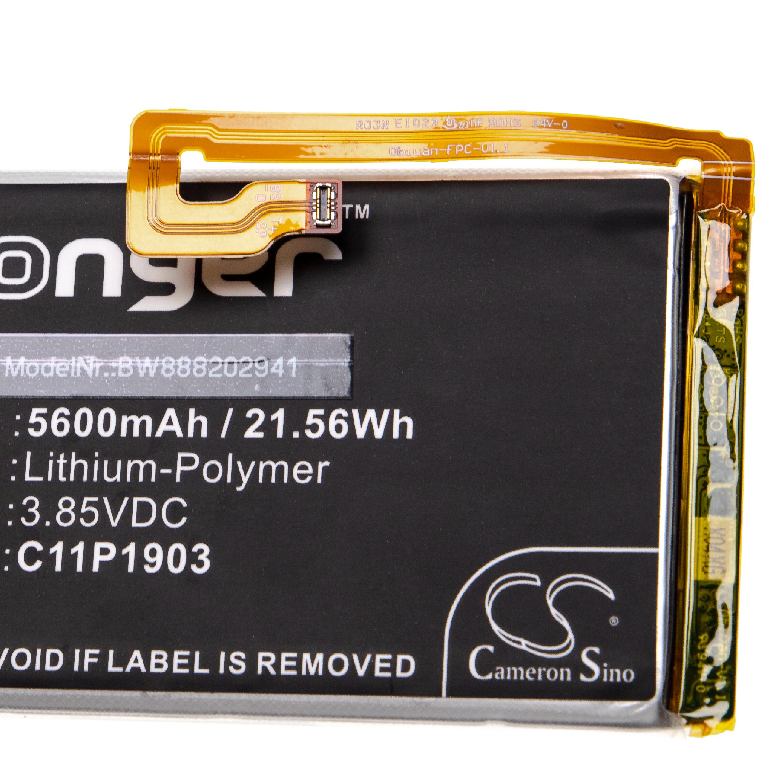 Bateria vhbw para Asus C11P1903 - 5600 mAh 3.85V Li-polímero - Image 3