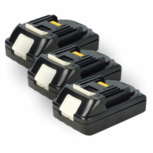 3x Bateria EXTENSILO para Makita 194204-5, 194230-4, 194309-1, 194205-3 - 18V, 2500 mAh, Li-Ion