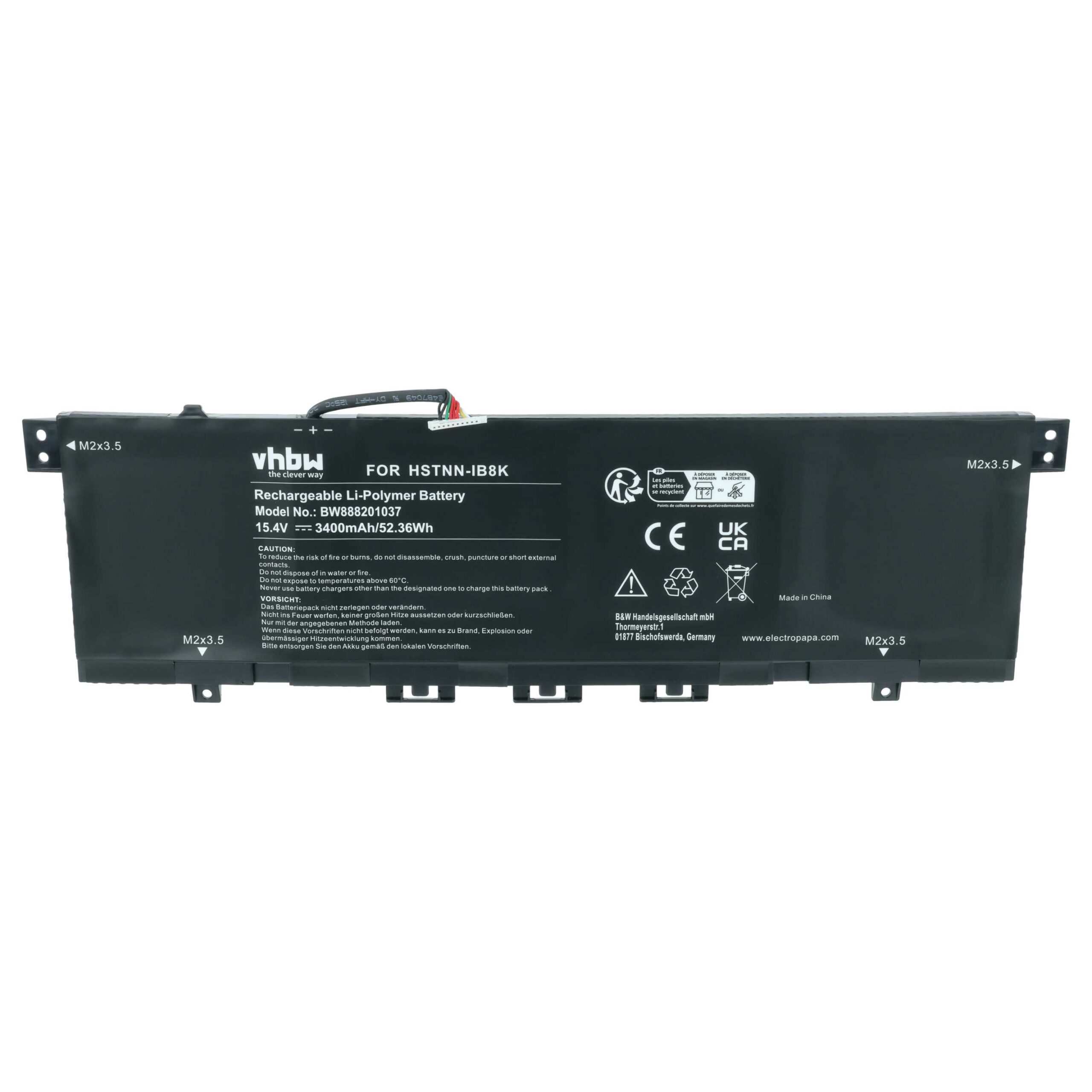 Bateria para Portátil HP HSTNN-IB8K, KC04XL - 3400 mAh 15.4 V Li-polymer - Image 3