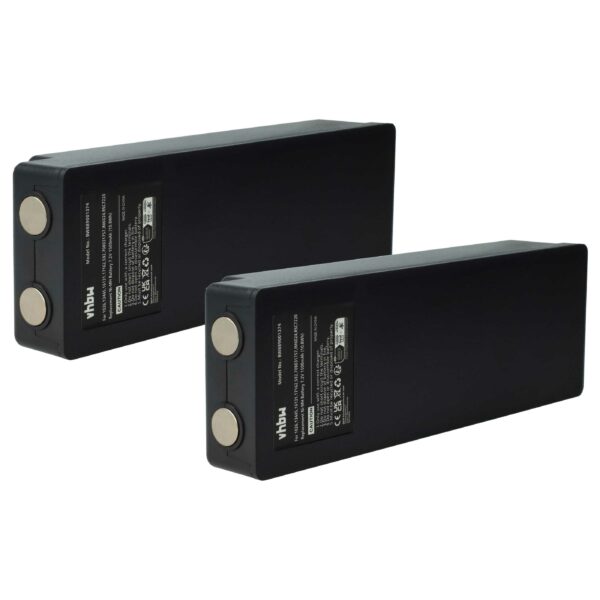 2 Baterias de Substituição para Comando Palfinger Scanreco 17162, 708031757, 16131, 1026, 13445 - 1500 mAh
