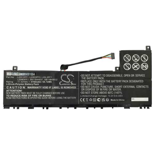 Bateria para Portátil vhbw para Lenovo IdeaPad 5 14ACN6, IdeaPad 5 Pro 14ITL6 4750 mAh 11.52 V