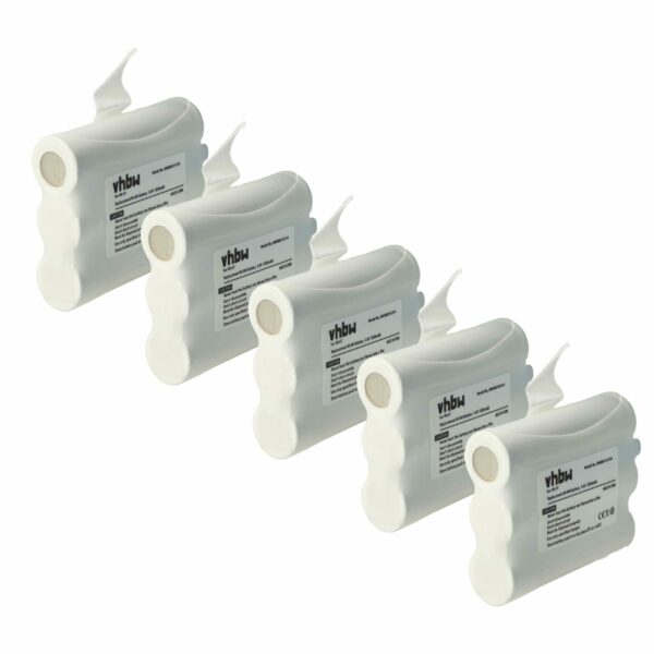 Bateria vhbw 5x compatível Midland PB-X7 - 1000 mAh 3.6 V NiMH