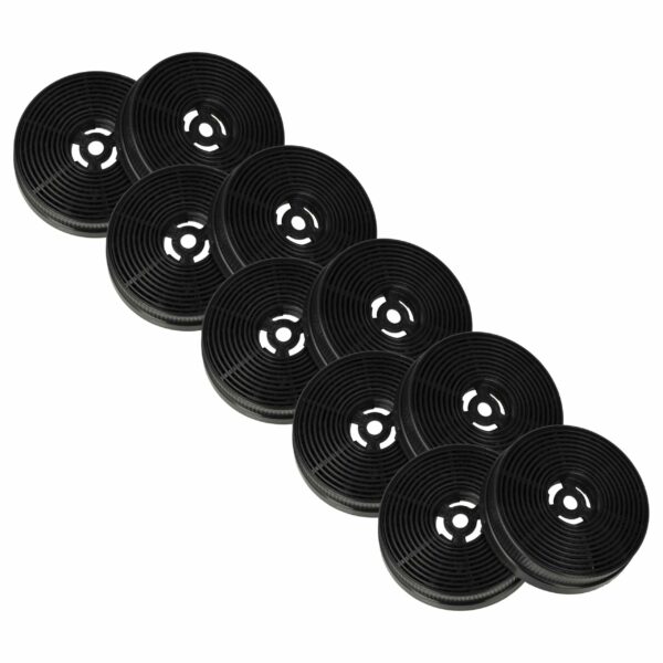 Pack 10x Filtros de Carvão Ativado para Coifa Respekta KKT Kolbe K113