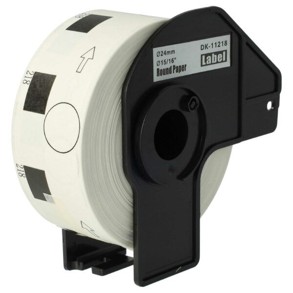Rolo de Etiquetas compatível com Brother DK-11218 - Premium 24 mm + Suporte