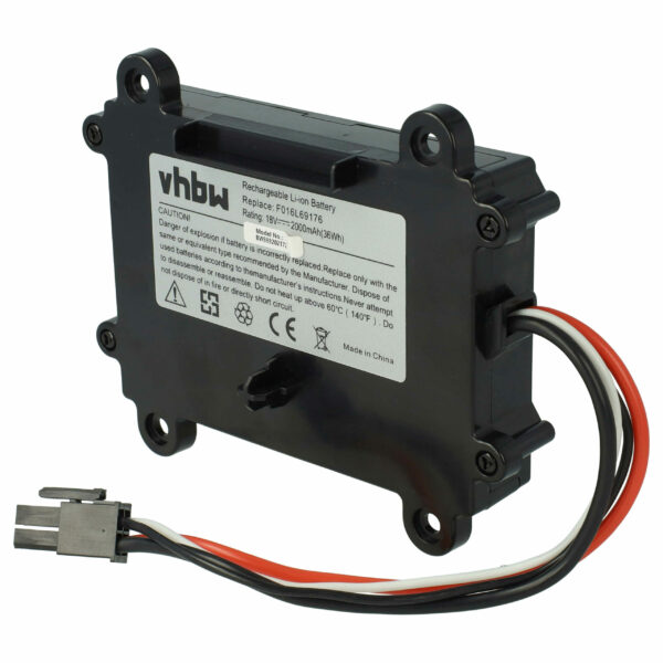 Bateria vhbw 18V 2000 mAh Li-Ion para Cortador de Relva Robótico Bosch (F016L69176, F016104898)