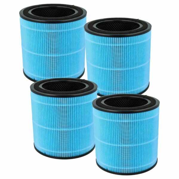 Conjunto de 4 Filtros HEPA vhbw para Humidificador Airtok AP0601-RF com Carvão Ativado