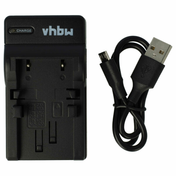 Carregador de Bateria USB-C + Cabo para Praktica, Jenoptik, Konica Minolta e Fujitsu-Siemens vhbw