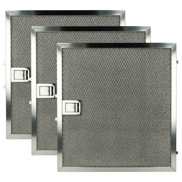 3x Filtro de Gordura Metal de Longa Duração vhbw compatível com Miele 8270440