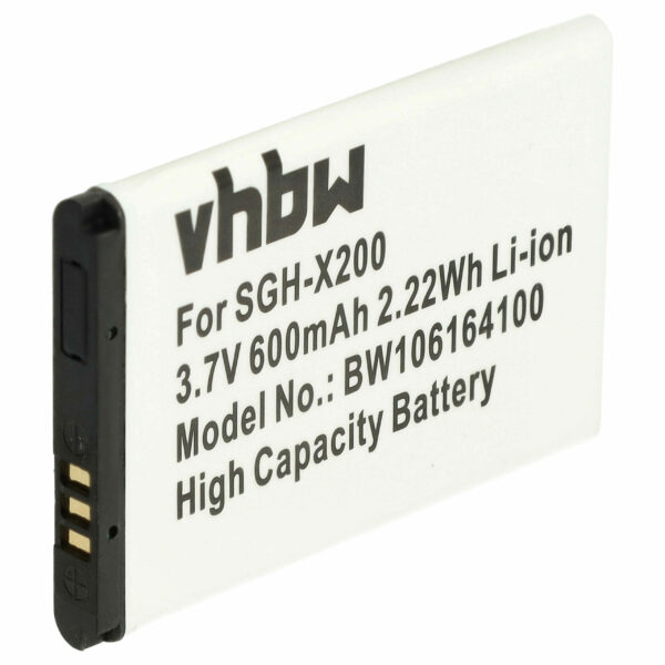 Bateria de Substituição para Samsung AB043446LA, AB043446BC, AB043446BE, AB043446LE - 600 mAh 3.7 V Li-Ion vhbw