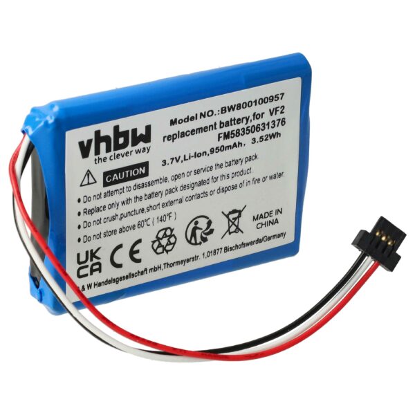 Bateria vhbw para GPS TomTom Go 50, 500, 600, One - 950mAh, 3.7V