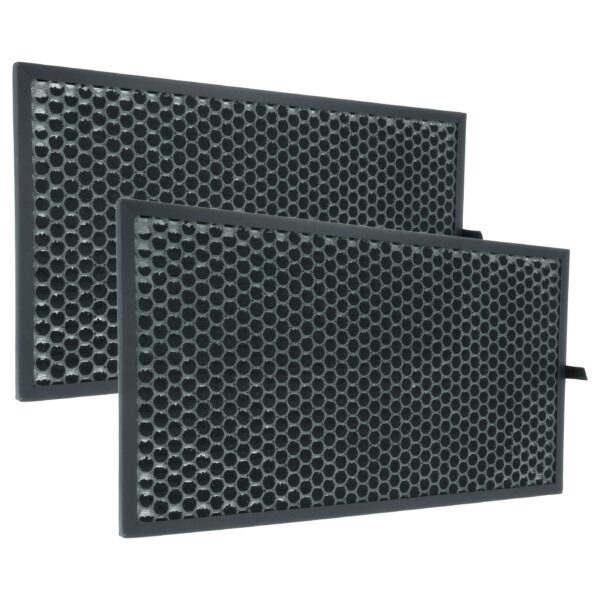 2x Filtro de Carvão Ativado compatível com Sharp FZ-D60DFE para Purificador de Ar Sharp