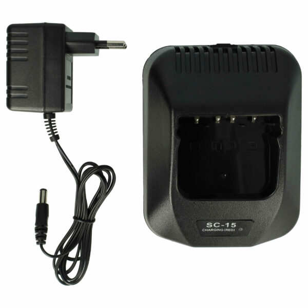 Carregador + Adaptador de Rede vhbw para Walkie Talkie Kenwood TH-K2ET, 9.4V, 0.4-0.8A
