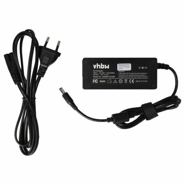 Adaptador de Alimentação para Portátil Acer vhbw 60W - Substitui 25.10064.041, 25.10135.011, 25.10068.121