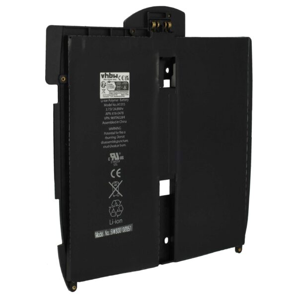 Bateria vhbw para Apple MacBook - 5400 mAh 3.75 V Li-polymer (969TA028H, 616-0448, 616-0478)