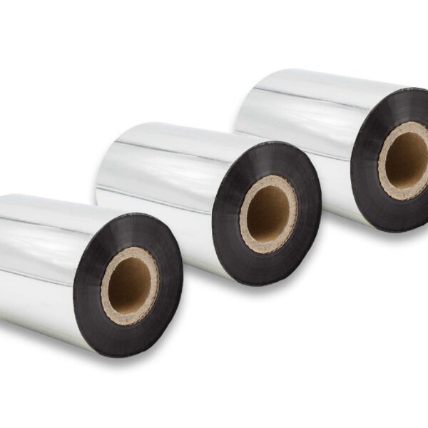 Pack 3x Fita de Transferência Térmica vhbw 90 mm x 300 m - Compatível Godex, Printronix, TSC, Valentin - Wax-Plus