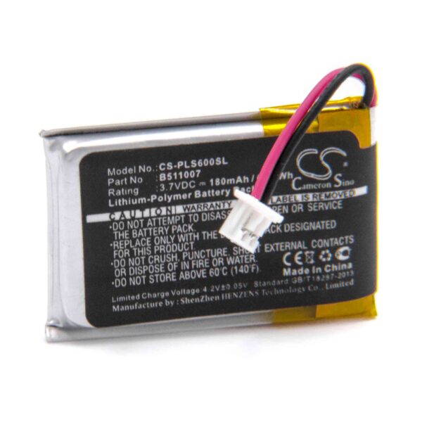 Bateria vhbw para auscultadores sem fios Plantronics CS60 - 180 mAh 3.7 V Li-Polímero