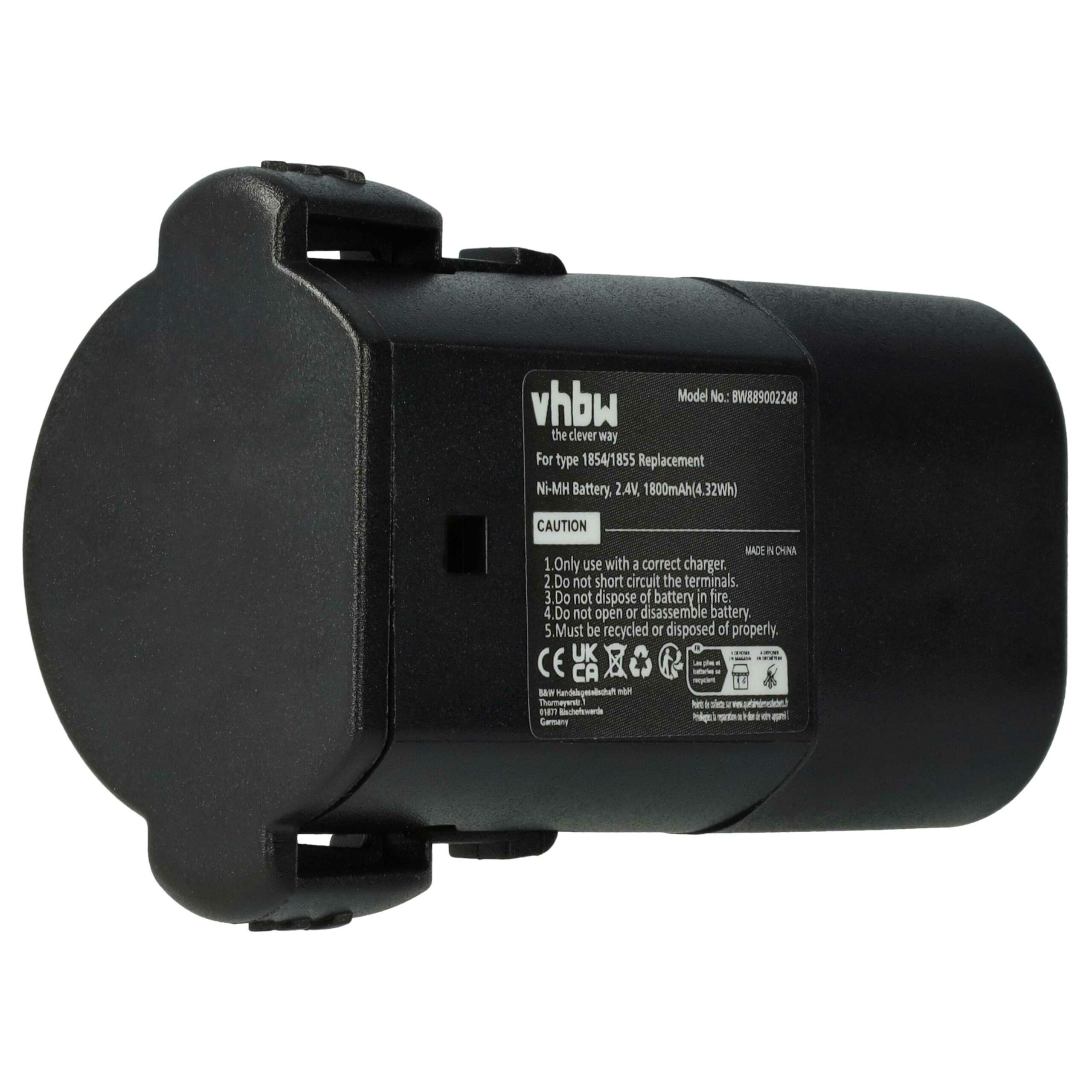 Bateria vhbw para tosquiadeiras Moser / Wahl (1800 mAh, 2.4 V, NiMH) - Image 3