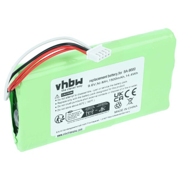 Bateria vhbw para impressoras Brother BA9000 - 1500 mAh 9.6 V NiMH