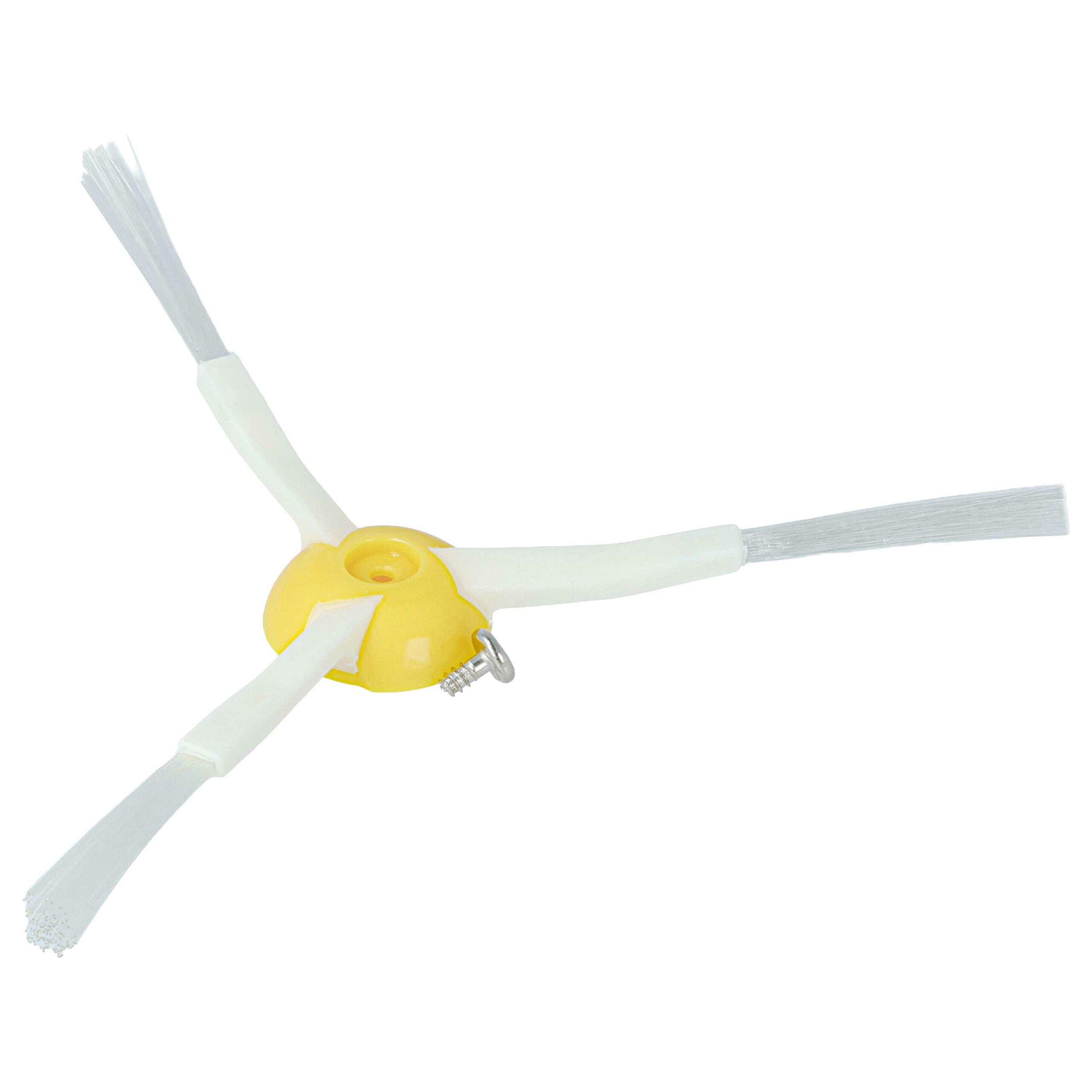 Pack com 3 Escovas Laterais vhbw para iRobot Roomba 866, 876, 900, 960 - Brancas e Amarelas - Image 3