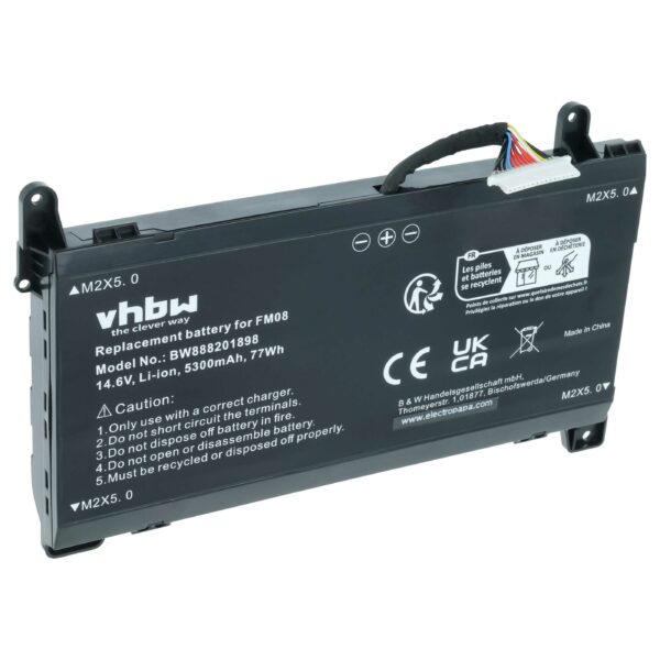 Bateria para Portátil HP Compatível com FM08, FM0808, 922753-421 - 5300 mAh 14.6 V Li-Ion