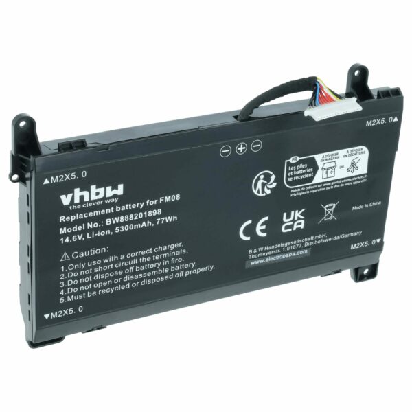 Bateria para Portátil HP Compatível com FM08, FM0808, 922753-421 - 5300 mAh 14.6 V Li-Ion