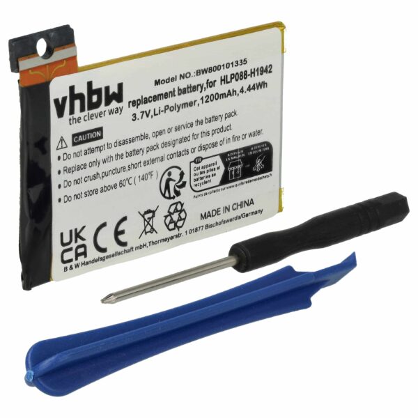 Bateria vhbw para Apple iPhone - 1200 mAh 3.7V Li-polímero + Ferramentas