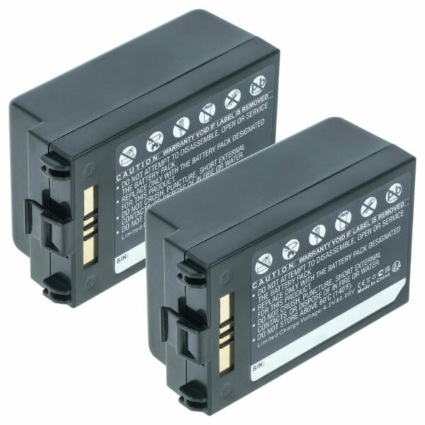 2x Bateria vhbw para Symbol 82-71363-02, 82-71364-01 - Scanner Códigos Barras POS 3800 mAh 3.7V