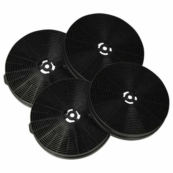 Filtro de Carvão Ativado vhbw para Coifas Bomann - Diâmetro 17,5 cm (Pack de 4)