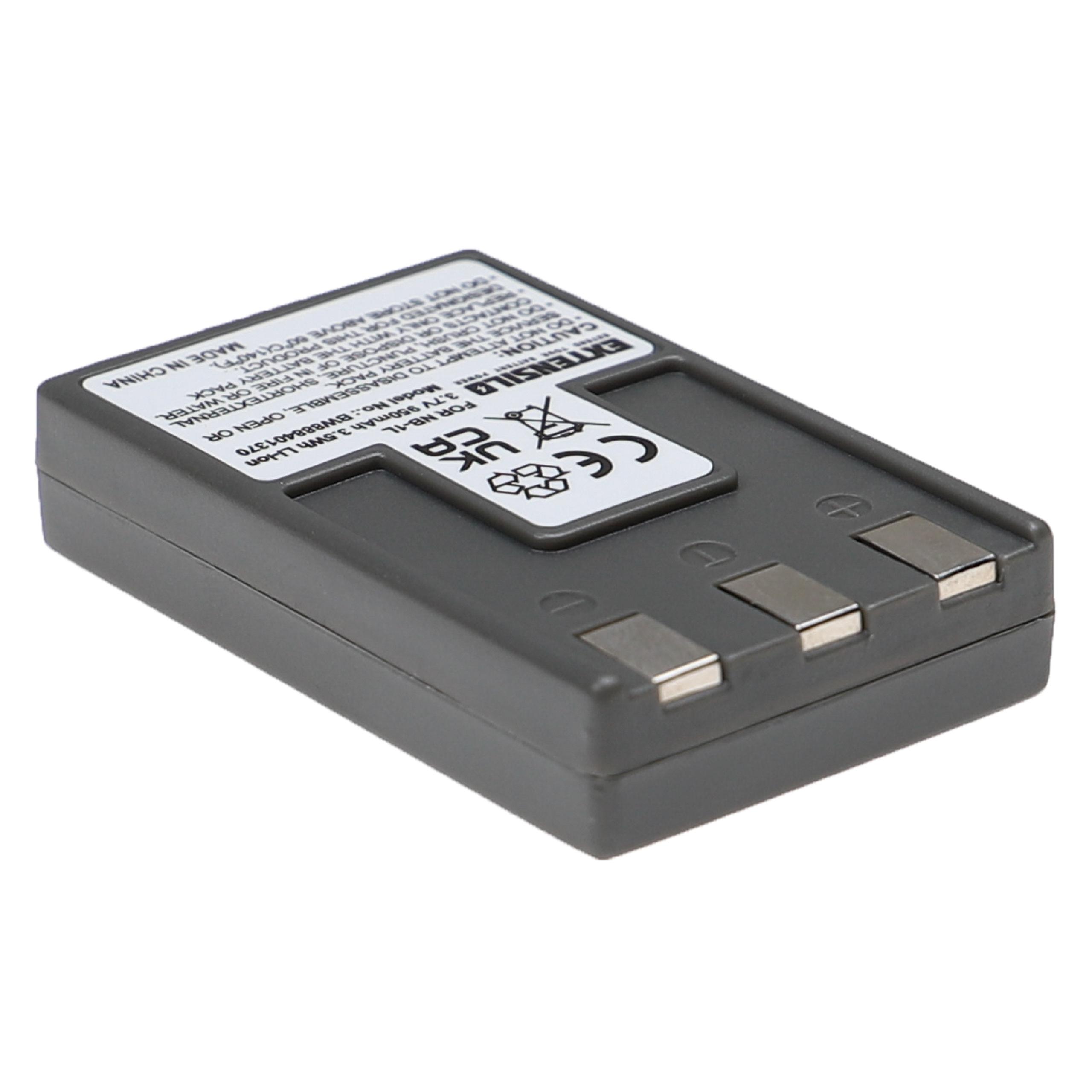 Pack 3 Baterias EXTENSILO NB-1L/NB-1LH para Canon - 950mAh, 3.7V, Li-Ion - Image 2