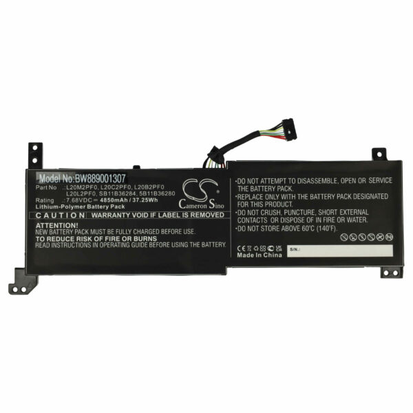 Bateria para Portátil Lenovo vhbw - 4850 mAh 7.68V Li-polymer (5B11B36273, 5B11B36278, 5B11B36280, 5B11B36285)