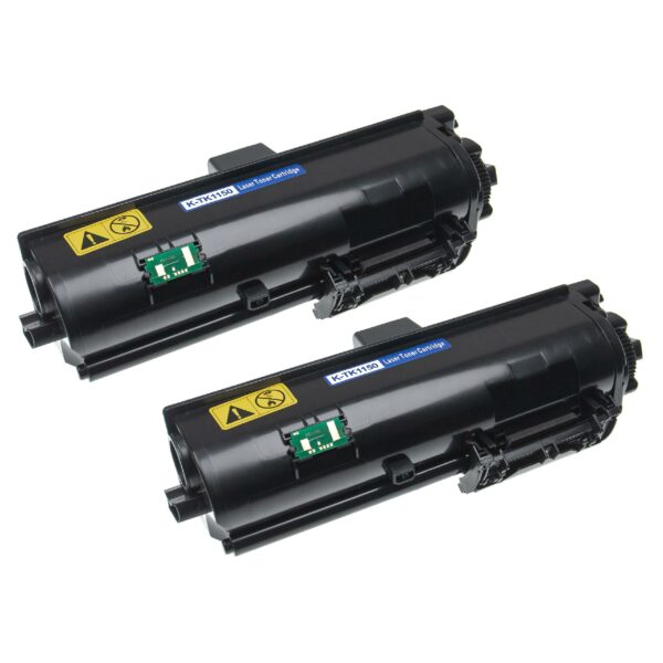 2x Toner vhbw compatível com Kyocera TK-1150 para impressoras Kyocera, preto