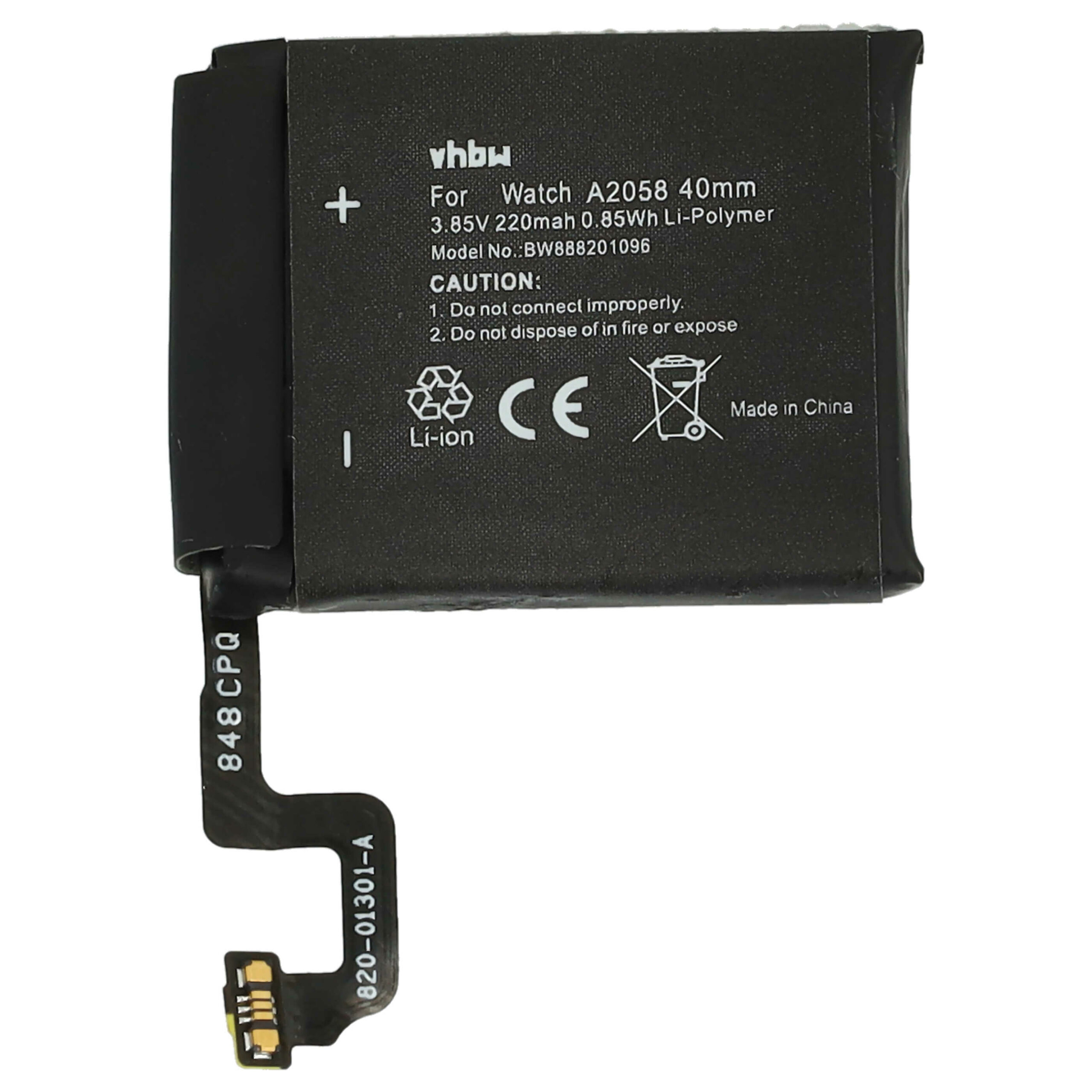 Bateria para Apple Watch A2058 - 220 mAh 3.85 V Li-polímero + Ferramentas
